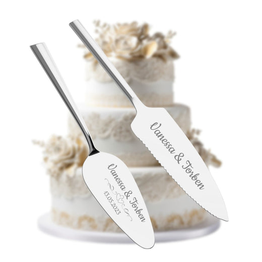Tortenheber mit Gravur zur Hochzeit - Brautpaar - Geschenkfreude
