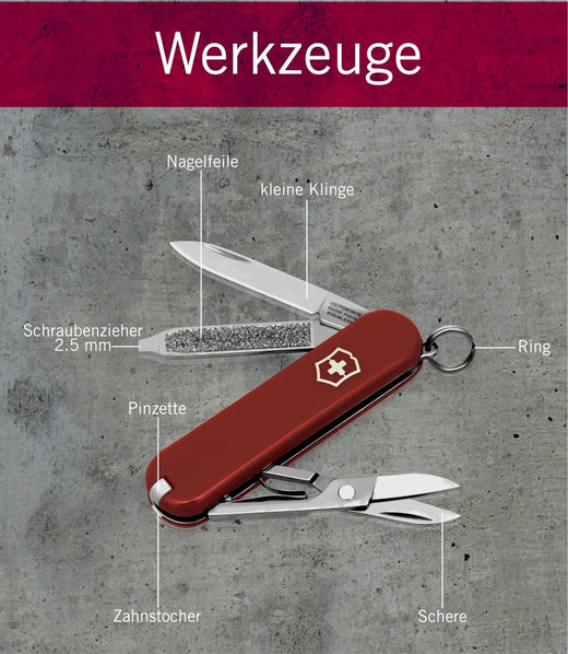 Victorinox Classic SD Taschenmesser mit Gravur - Victorinox