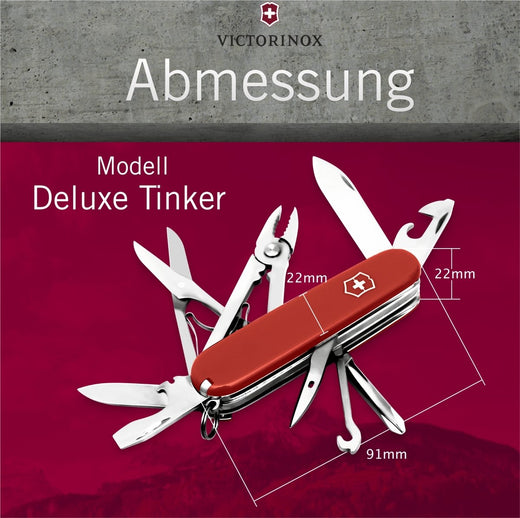 Victorinox Deluxe Tinker Taschenmesser mit Gravur - Victorinox
