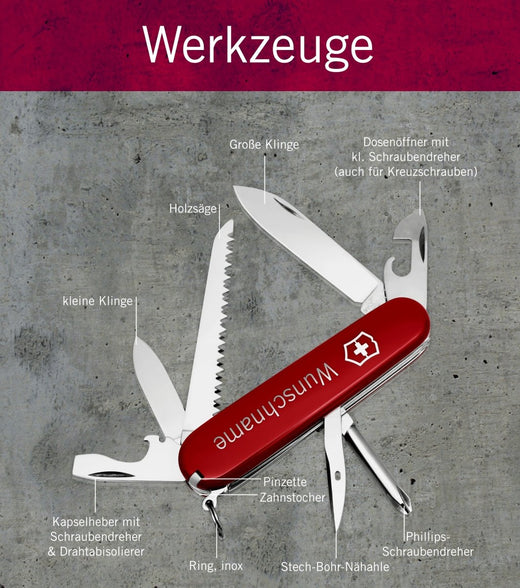 Victorinox Hiker Taschenmesser mit Gravur - Victorinox