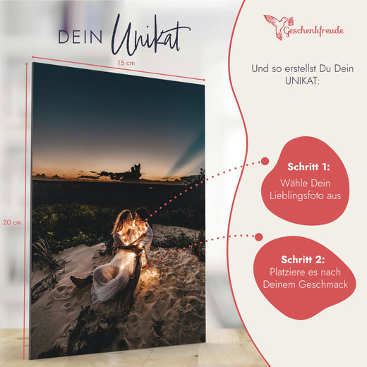 Wunsch Foto auf Acrylglas - Portrait Vertikal Ausgerichtet - Foto-Upload - Geschenkfreude