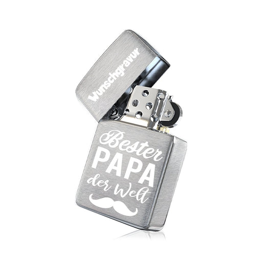 Zippo Feuerzeug mit Gravur | Brushed Steel - Zippo
