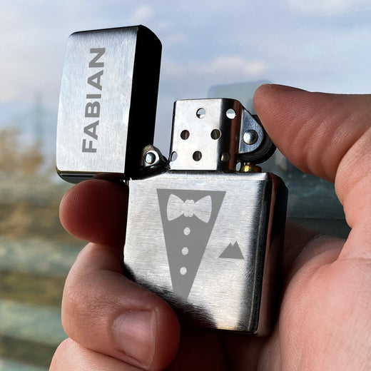 Zippo Feuerzeug mit Gravur | Brushed Steel | Gentlemen - Zippo