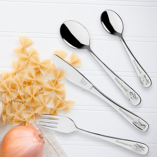Zwilling Bino Kinderbesteck mit Gravur | Geschenk zur Taufe - Zwilling