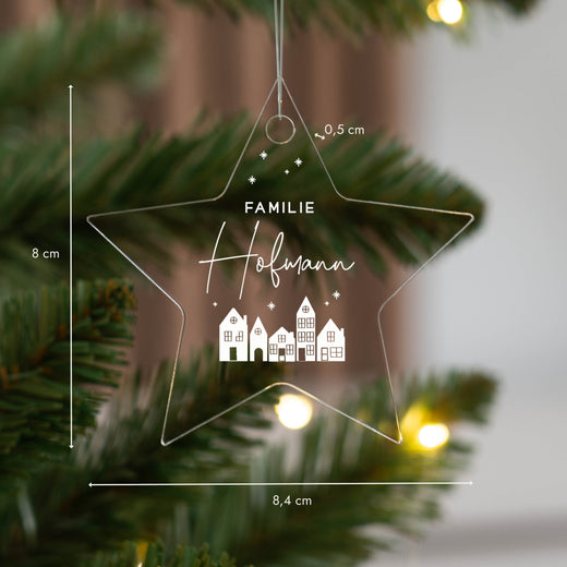 Weihnachtsbaumanhänger Personalisiert - Familie  - Geschenkfreude