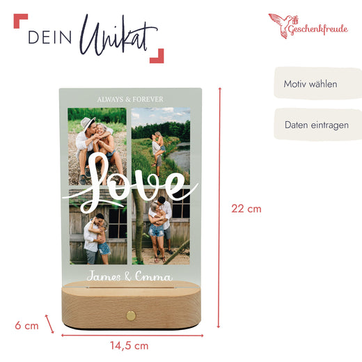 Acrylglas Foto - Fotogeschenk - Love Collage - Geschenkfreude