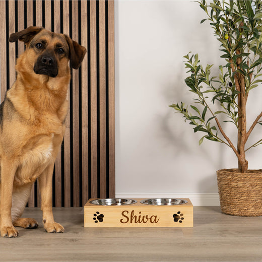 Futterstation Hund - personalisiert  - Geschenkfreude