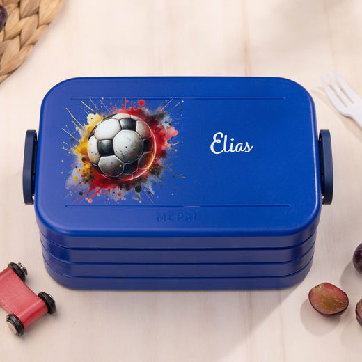 Mepal Brotdose Personalisiert Bento Fußball Motiv  - Geschenkfreude