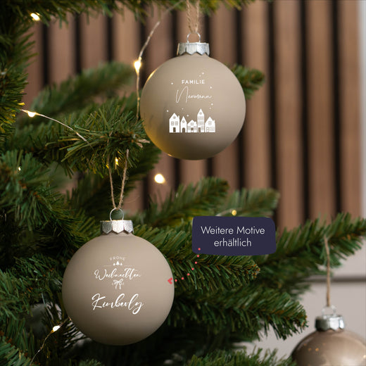 Personalisierte Weihnachtskugel - Motiv Familie  - Geschenkfreude