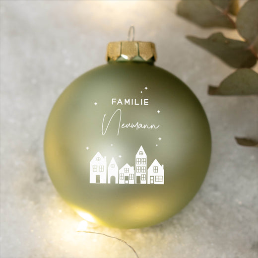 Personalisierte Weihnachtskugel - Motiv Familie  - Geschenkfreude