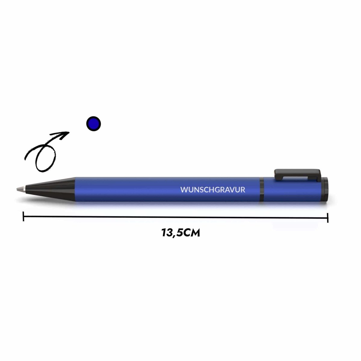 Athos Kugelschreiber mit Gravur | Blue  - Geschenkfreude