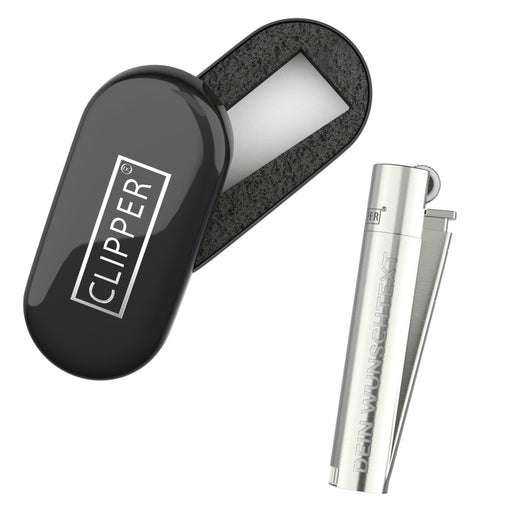 Clipper Feuerzeug mit Gravur | Silber  - Clipper