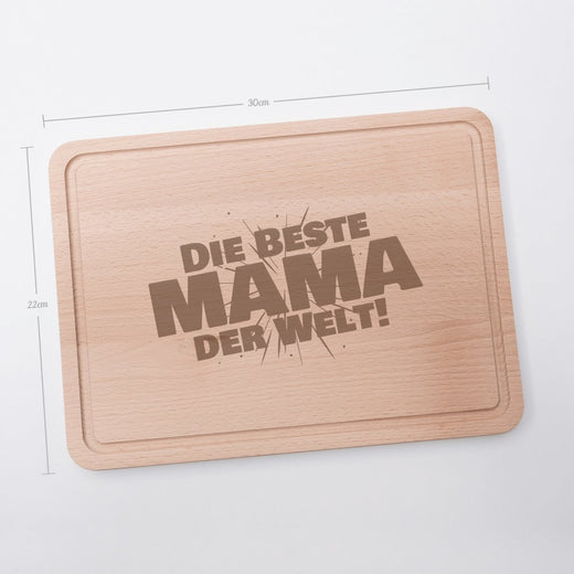 Frühstücksbrett mit Gravur | Geschenkidee Mama  - Geschenkfreude