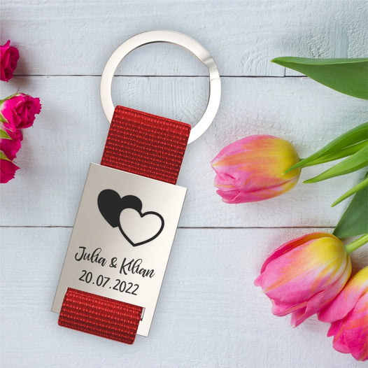 Liebesanhänger mit Motiv in Rot  - Geschenkfreude