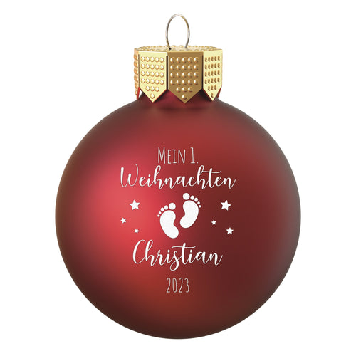 Personalisierte Weihnachtskugeln Festliche Jahreszeit