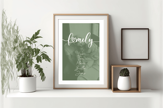 Personalisiertes Familien-Poster  - Geschenkfreude