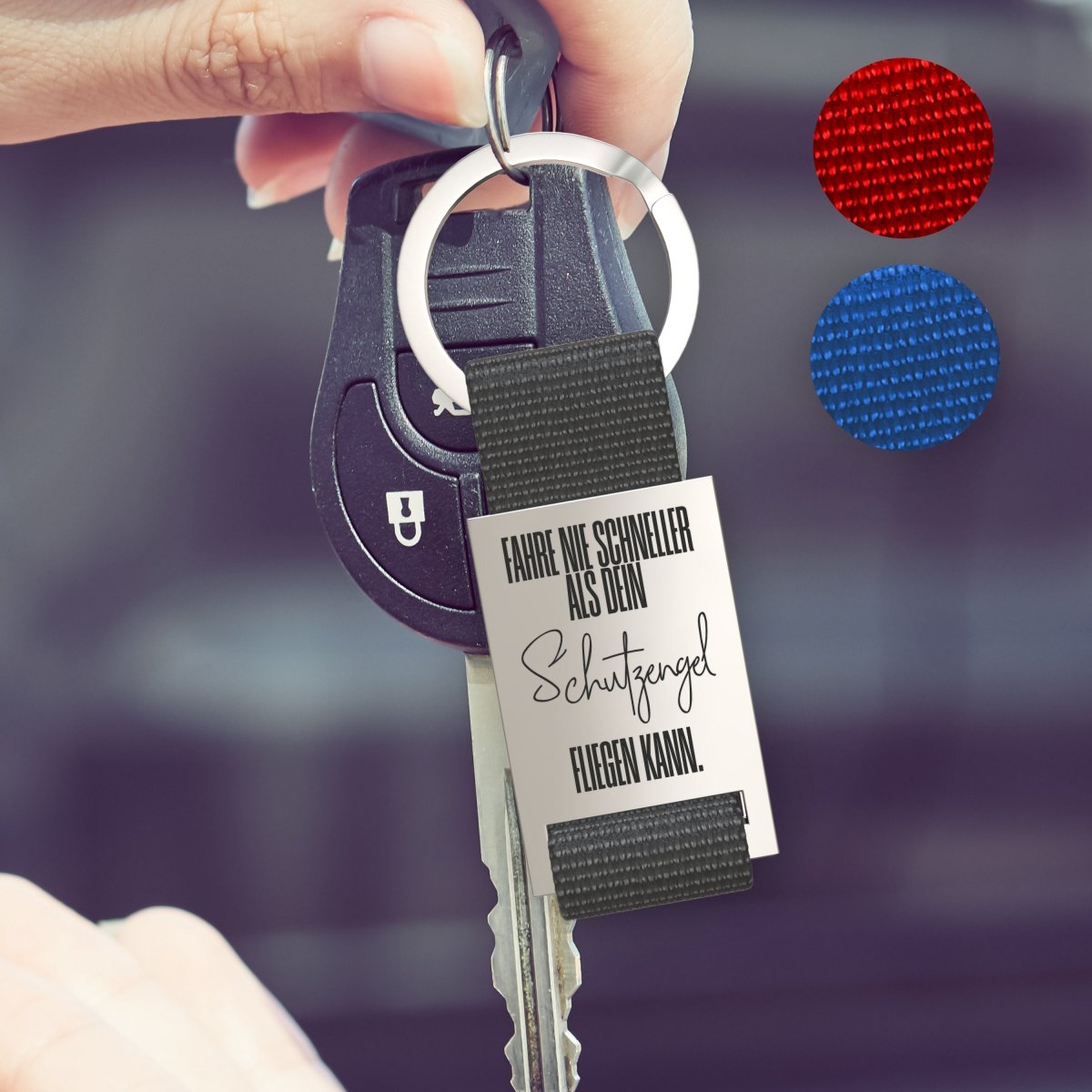 Schlüssel Schutzengel für Auto mit Personalisierung