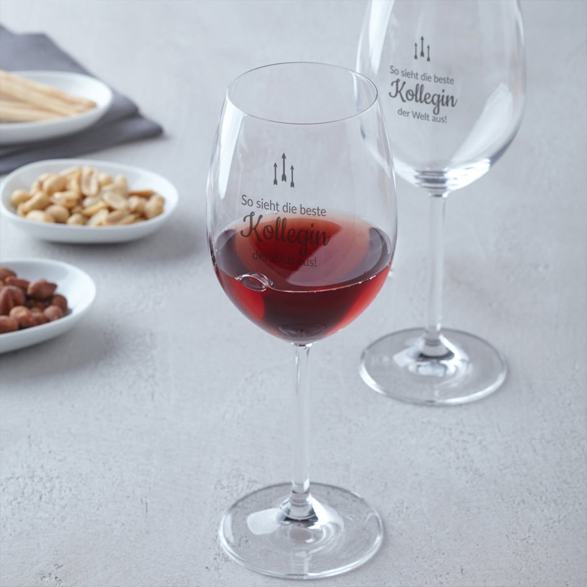 Weinglas mit Gravur | Beste Kollegin  - Leonardo