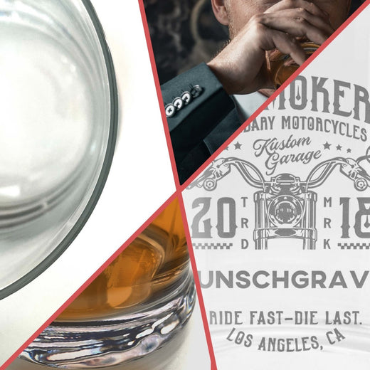 Whiskyglas mit Gravur Motorrad | Geschenke für Vatertag  - Geschenkfreude