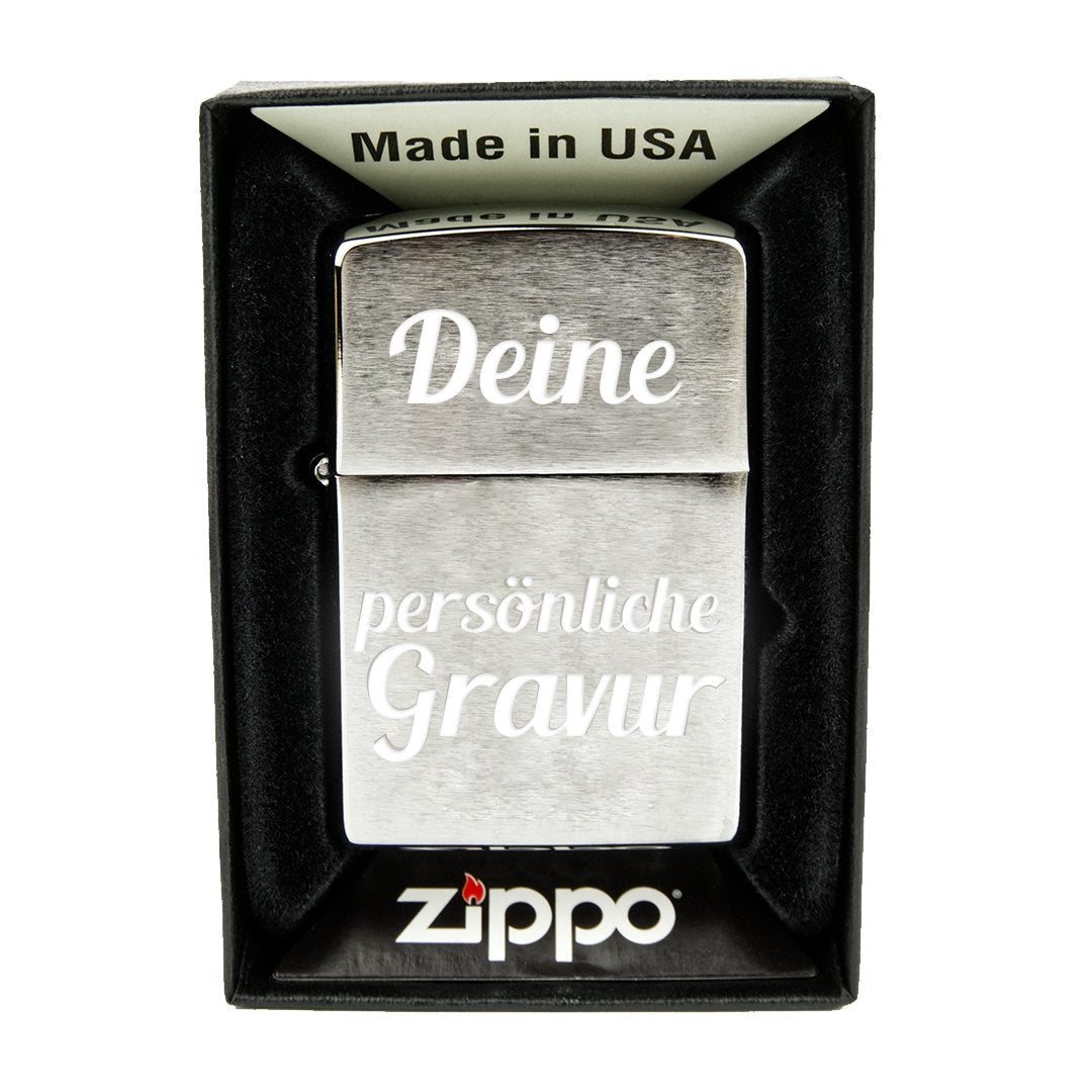 Zippo Feuerzeug mit Gravur | 3-zeilig  - Zippo
