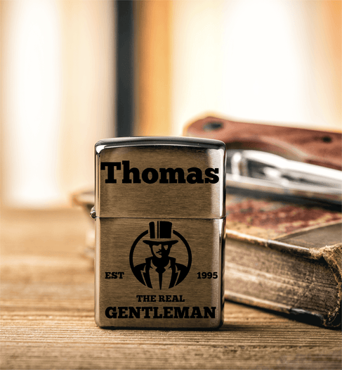 Zippo Feuerzeug mit Gravur | Geschenkset - Gentlemen  - Zippo