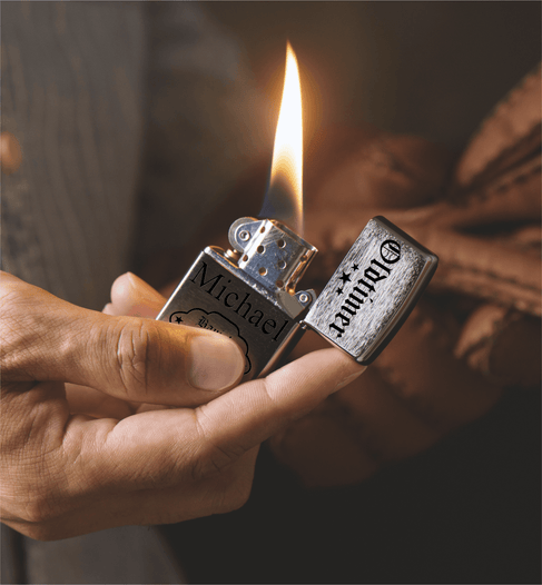 Zippo Feuerzeug mit Gravur | Geschenkset - Oldtimer  - Zippo